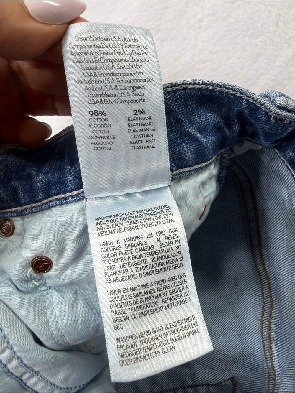 MOTHER Superior Straight Crop Leg Jeans in Medium Blue Wash- Size 31 - Picture 8 of 11